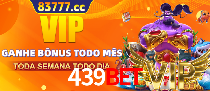 Banner promocional do 439bet oferecendo 100% de recompensas adicionais contínuas para quem fizer o login diário (Daily sign-in), com um mascote de coelho.